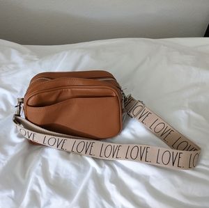 Rae Dunn Double-Zipper Compartment HandBag, Size Medium